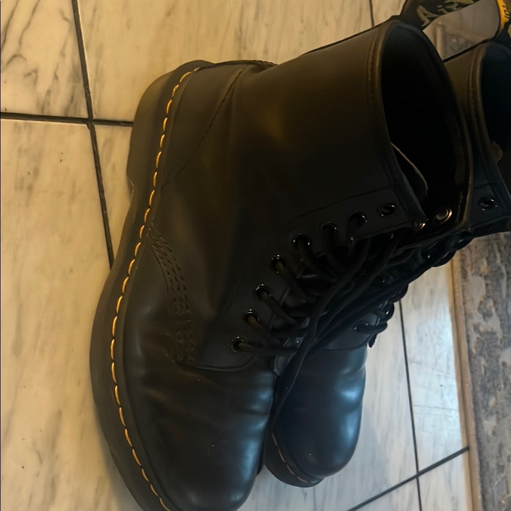 Dr. Martens Black Leather Boots